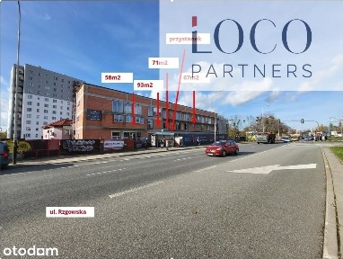 Lokal 71m2 handel - usługi ul. Rzgowska 185