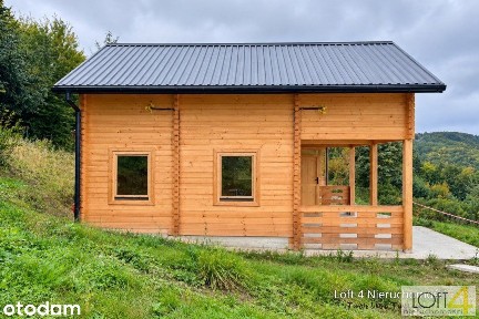 Drewniany dom całoroczny z widokiem na Jezioro