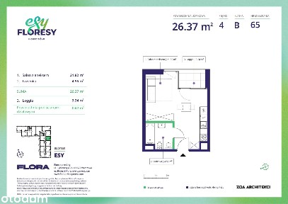 1-pokojowe mieszkanie 26m2 Bez Pośredników