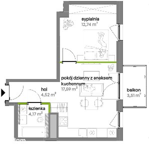 2 POKOJE | 39,02 m² | 0% PROWIZJI | BEZ PCC