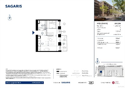 1-pokojowe mieszkanie 33m2 + balkon Bezpośrednio