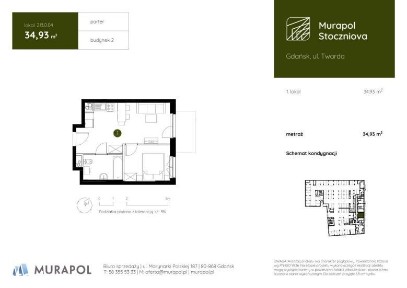1-pokojowy apartament inwestycyjny 34m2