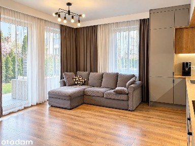 Jasne i ciepłe mieszkanie 60 m² z ogródkiem - 50 m² i tarasem 7,5 m².