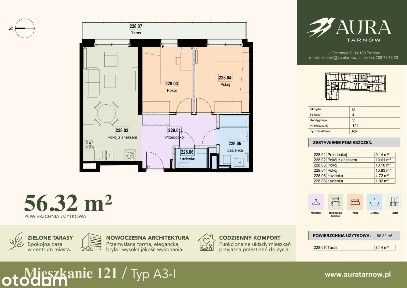 3-pokojowe mieszkanie 59m2 + taras Bez Pośredników