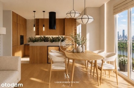 Apartament 76m z tarasem i widokiem na rzekę, 1p
