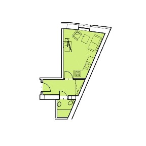 1-pok. 27,52 m² | Stradom | ul. św. Agnieszki