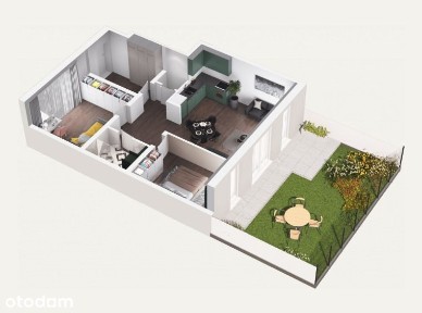 Apartament z ogródkiem 62,66 m2 > ul. Sandomierska