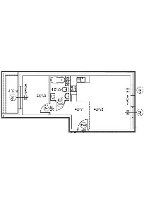 Nowoczesne mieszkanie - 41 m2, B1 4.01