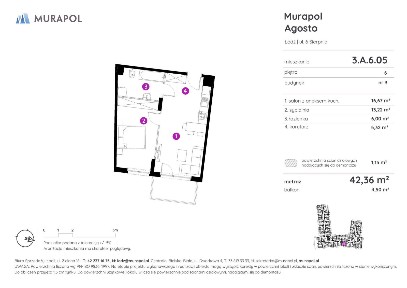 2-pokojowe mieszkanie 40m2 + balkon
