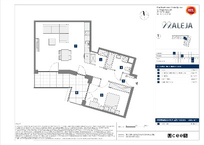 2-pokojowe mieszkanie 58m2 + loggia Bez Prowizji