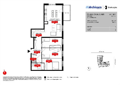 4-pokojowe mieszkanie 87m2 + balkon