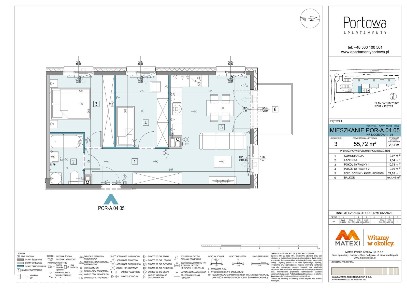3-pokojowe mieszkanie 55m2 + balkon