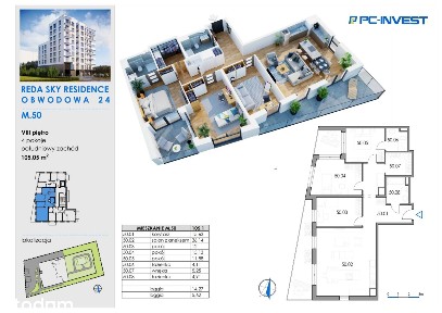 4-pokojowe mieszkanie 105m2 + 2 loggie
