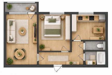 ul. Kisielewskiego, Sosnowiec | 2 pokoje - 46m2 | do remontu