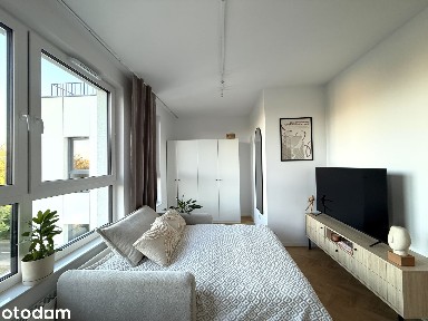 (bez prowizji) NOWE studio z rozkładaną sofą przy samym M2 Szwedzka