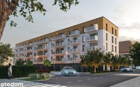 4 pokoje z dużym balkonem i garderobą - 77,54 m²