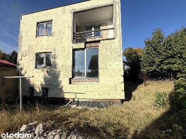 Dom do wykończenia /Ogród/Garaż/Pom. gospodarcze