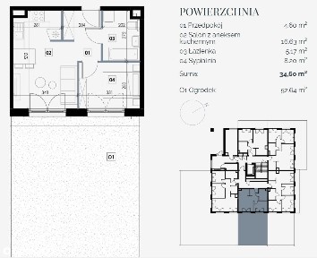 M2 Z ogrodem 52m2 - 439 000 zł - prestiżowy kompleks mieszkaniowy