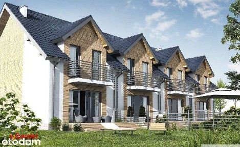 Dom szeregowy 120,48 m² z garażem i ogrodem | Miękinia