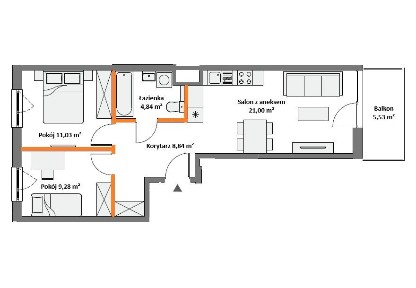 WOW! Przemyślana przestrzeń na kolejny etap życia | 3 pokoje | 56 m²