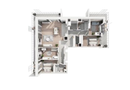 Ogromne mieszkanie na 15 piętrze * 132 m² * Duże balkony - super widok