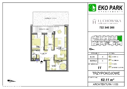 Mieszkanie z ogródkiem| 3 pokoje | nowe osiedle |Rozmarynowa