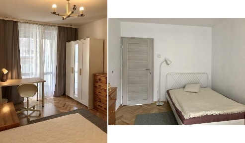 3 niezależne pokoje | 67,7 m² | ul. Czysta | AGH/UJ | na 2-4 miesiące, max do 31.03.2026