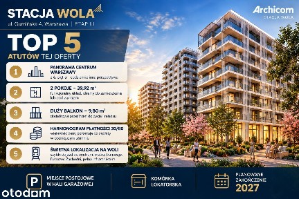 NOWE | STACJA WOLA | PANORAMA CENTRUM | 6. PIĘTRO | 20/80
