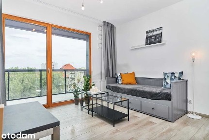 Kawalerka w centrum Wrocławia z widokiem na Odrę