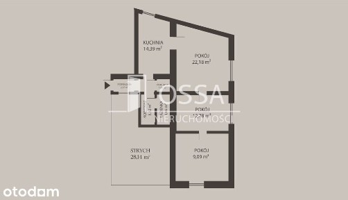 3 pokoje w centrum Inowrocławia + strych - 98,38 m