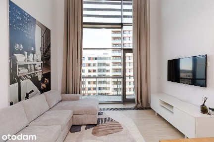 Dwupoziomowy loft 62 m² | Balkon | Mokotów