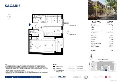 3-pokojowe mieszkanie 62m2 + balkon