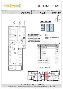 3-pokojowe mieszkanie 59m2 + balkon Bezpośrednio
