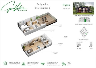 Grand Lubicz Apartments | antresola i taras!