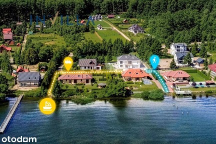 Dom z widokiem na jezioro, własny pomost, Nadole