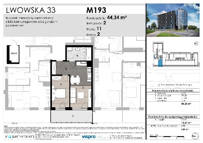 2-pokojowe mieszkanie 44m2 + loggia Bezpośrednio