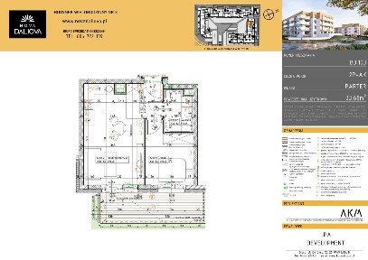 2-pokojowe mieszkanie 33m2 + balkon Bezpośrednio