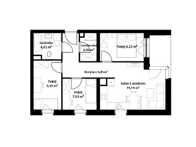 WOW! Apartament na II piętrze | 4 pokoje | 58 m² | Niedaleko do parku