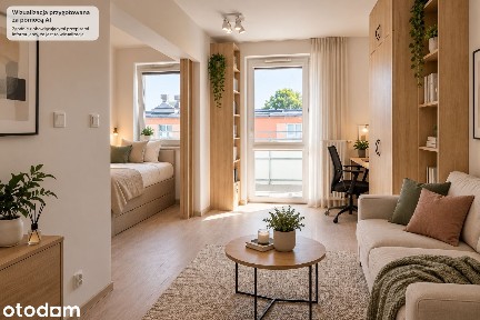 38 m² z oddzielną kuchnią i balkonem | blisko Uniwersytetu Medycznego