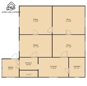 Dom murowany w Trawnikach | 4 pokoje | PU 94 m2