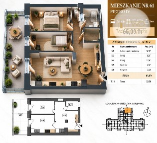 Nowy Apartament w Jaworznie nr 61