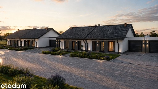 Nowe domy parterowe! salon z aneksem, 3 sypialnie, 2 łazienki, garaż.