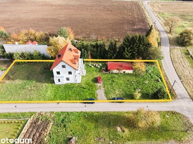 BUDYNEK Z POTENCJAŁEM, OK. 300 m², DZIAŁKA 2050 m², NOWINY
