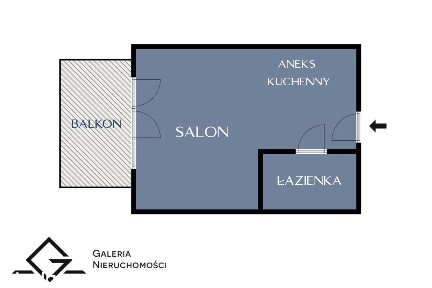 Myśliwska Park | Kawalerka | Duży balkon