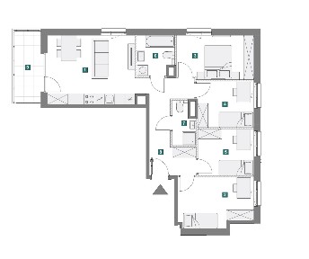 Piękny dwustronny apartament z wspaniałym układem, blisko Galeria Płn!