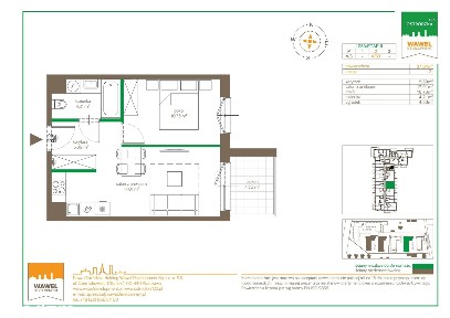 2-pokojowe mieszkanie 36m2 + balkon Bezpośrednio