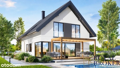NOWY DOM WOLNOSTOJĄCY 168 m² | DZIAŁKA 8 AR | MOGIELNICA