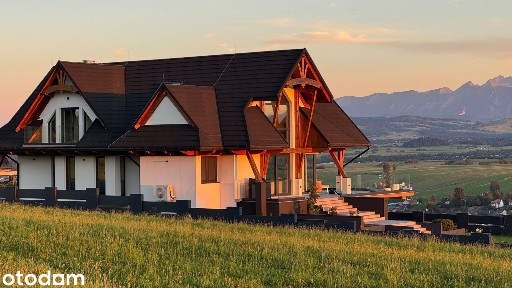 LUKSUSOWY DOM Z WIDOKIEM NA TATRY - widok niezagrożony