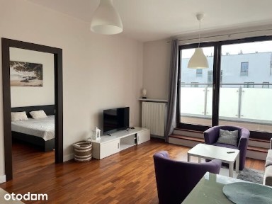 BEZPOŚREDNIO Wilanów,48m2,2 pokoje,p.III,Taras14m