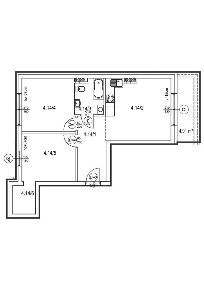 Nowoczesne mieszkanie - 57 m2, B1 4.07